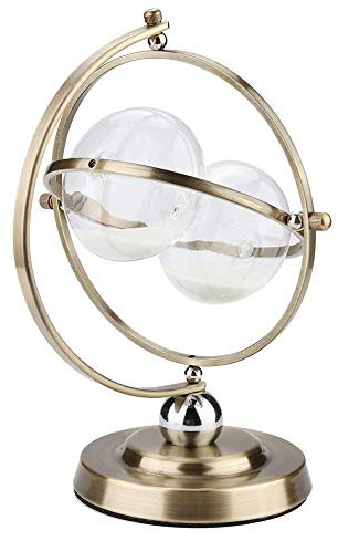 Clessidra a sabbia rotante, timer da un'ora in metallo Sand Glass Clessidra vintage in metallo a clessidra