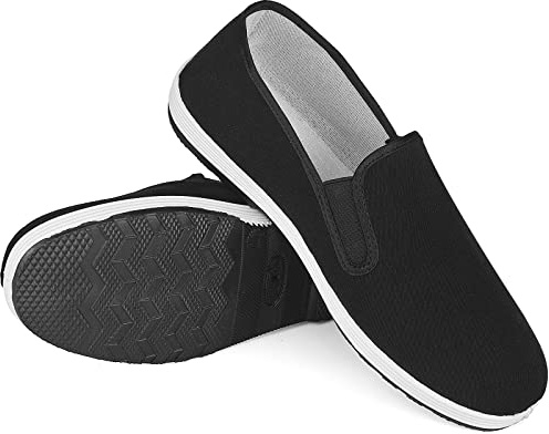 LuxBee Tai Chi Shoes Fit for Kung Fu and Martial Arts, Replacement to Bruce Lee Shoes, Suitable for Indoor/Outdoor Activities, Anti-Slip for Car Driving and Fishing, Black