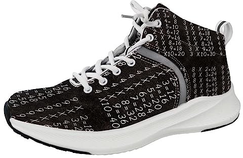 Multiplikation Tisch Herren Laufschuhe Sneaker Tennis Workout Walking Gym Sportschuhe, Mehrfarbig, 9.5 US