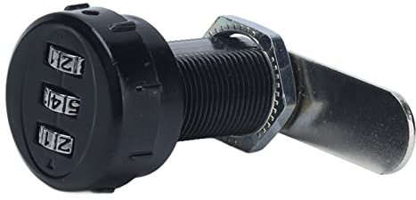 Cerradura de Combinación Mecánica de 3 Dígitos, Aleación de Zinc, Portátil, Sin Llave, para Gabinetes, Cajones y Buzones