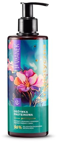 VIANEK Balsamo Proteico 300 ml - Vegan Balsamo per Capelli Danneggiati - Rigenera e Idrata i Capelli - Ripara i Capelli Danneggiati - con Estratti di Camomilla e Fieno Greco