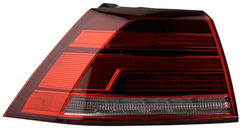 Johns, Heckleuchte außen links passend für VW Golf VII 5G1 BA5 17- m Lampenträ. Rot