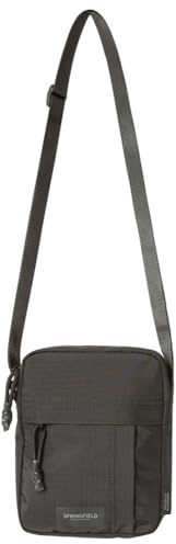 Springfield Medium Cross Bag, Bolsa Cruzada para Hombre, Negro, Talla única