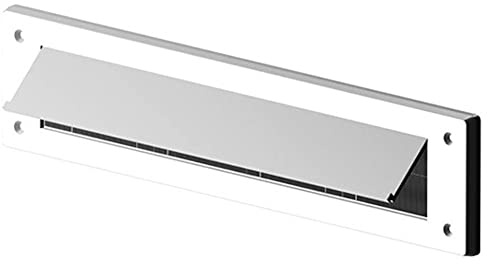 Merriway BH05982 StormSeal Briefkastenabdeckung, Zugluftstopper mit Klappe für den Innen- und Außenbereich, 343 x 80 mm, Weiß
