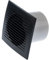 EUROPLAST Diameter 100mm Bathroom Extractor Fan with Timer - 4 inch Extractor Fan Bathroom - Anthracite Extractor fan - Axial Ventilation fan - Wall Mounted Fan - Square Fan