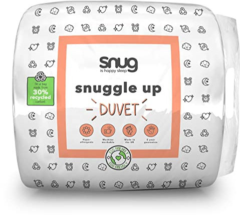Snug Snuggle Up Winter Double Duvet – 13.5 Tog Thick Warm Heavyweight Duvet Quilt Ideal for Cold Winter Nights – Hypoallergenic Machine Washable - Double