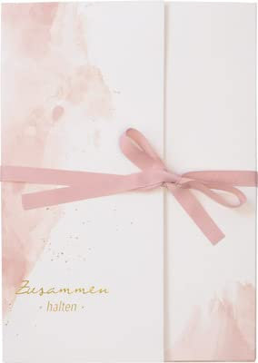 Sammelmappe A4 mit Schleifband, goldveredelt, einzigartiges Design, 1 Stück