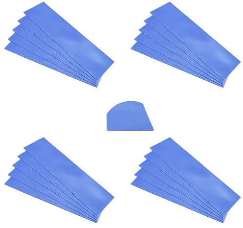CTRICALVER Cuscinetti termoconduttivi in Silicone, Spessore0,5 mm Pad Termico, Morbida e sicura, Applicare per SSD CPU GPU(Blu)