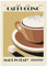 Cappuccino Caffe Latte Retro Italien Essen Kaffee Poster und Drucke Wand Kunst Leinwand Malerei Wandbilder for Küche Bar Dekor (Color : B, Size : 30X40cm No Framed)