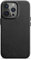 WIIUKA Hülle für iPhone 15 Pro, Leder aus Deutschland, Lederhülle extra Dünn, Premium Handyhülle, Case, Qi, Schwarz