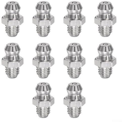 Grasso in acciaio inox 304 di grado industriale, adatto per la maggior parte delle apparecchiature meccaniche, confezione da 10 (M10 x 1)