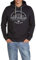 TOM TAILOR Hoodie Herren Regular Fit Kapuzenpullover Pullover Print Schwarz,Größe:3XL, Farbe:Almost Black (10916)