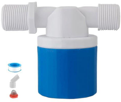 Válvula De Flotador | Válvula de Flotador de Control de Nivel para Tanques de Agua,Accesorio Integrado de Tubería Inteligente Automática para Jardín, Estanque, Piscina Doméstica, Fuente y