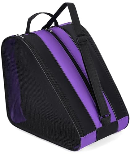 LCQSYE Borsa per pattini a rotelle, scarpe da ghiaccio, tracolla regolabile, scarponi sci e neve, tessuto Oxford, per pattinaggio sul, per uomo donna