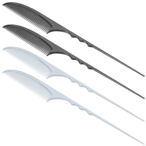 JECOMPRIS Pettine per Occasioni Formali e Vita Quotidiana per Antistatico 4 Pezzi in Fibra di Carbonio per Styling e Colorazione Chioma