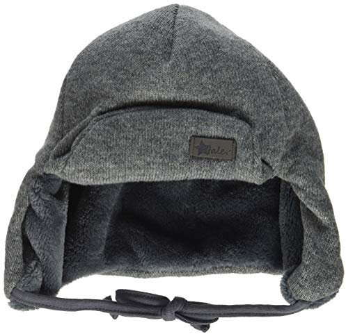 Sterntaler Fliegermütze für Jungen mit Bindebändern , Grau (Eisengrau 577) , 43