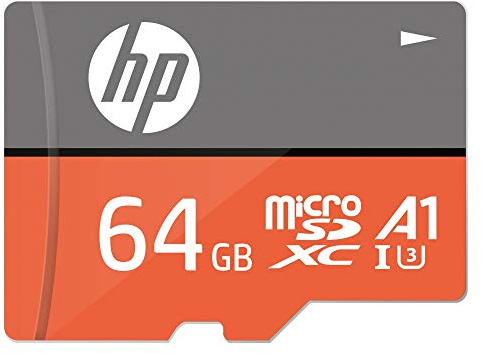 HP Scheda di Memoria microSDXC 64GB, A1 App Performance, U3, V30 per video 4K e con adattatore SD