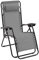 Baroni Home Sedia Sdraio Zero Gravity da Giardino, Chaise Longue Pieghevole da Esterno, Sdraio Salvaspazio per Piscina e Terrazzo, Poltrona Relax, 165x65x93 cm (Grigio)