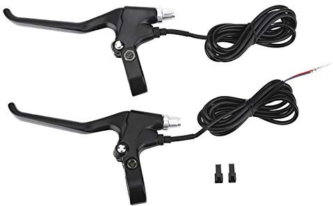 Akozon 1 Paar 2 Drähte Links & Rechts Fahrrad Elektrische Bremshebel Ersatzteile Fahrradbremshebel, Universal Aluminiumlegierung für Mountainbike Rennrad Mit 22,5mm