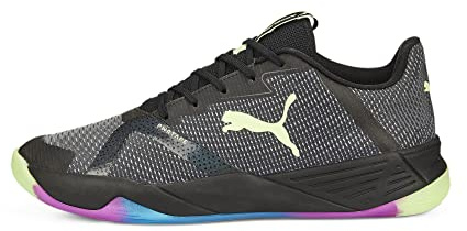 PUMA Accelerate Turbo Nitro Ii, Zapato de tribunal interior Unisex adulto, Multicolor (Puma Black Fizzy Light Ocean Dive Festival Fuchsia), 42 EU