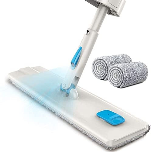 JINHH Trapeador Trapeador Microfibra en Aerosol Hogar No es Necesario Lavar Trapeador en Aerosol Perezoso Azulejo Piso Madera Suministros Limpieza mármol 2 Almohadillas trapeador Reutilizables
