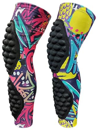 Topeter Knee Protector Calf Support for Boys & Girls, Snowboard Kneepad for Youth, Protective Knee Brace for Volleyball, Soccer, Soft Protective Gear 2 Pack YXL