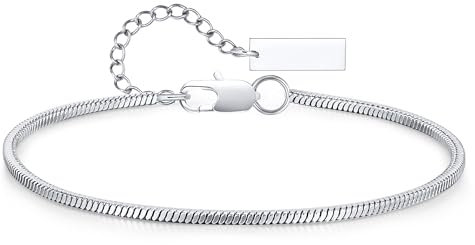 Gamtic Armkette Herren Edelstahl - Dünnes Cuban Link Armband, Kubanisches Gliederarmband, Figaro-Seilarmband, Geschenke für Männer (BR-1498S-19)