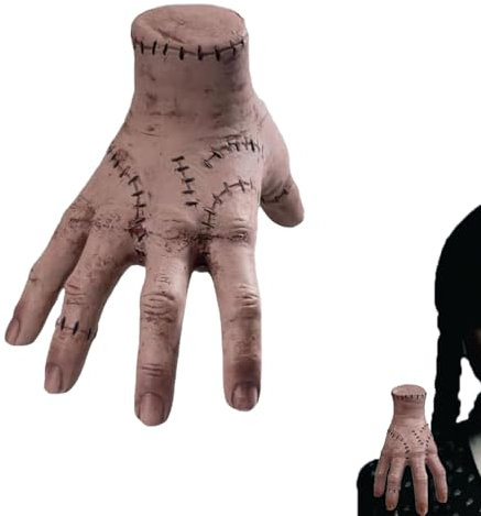 Thing Hand Decoration Hand High Simulation Scars Latex Hand Action Figure Anime Hand Model Scary Props Decorations Gift for Holloween Party Costume and Cosplay Fan Figures