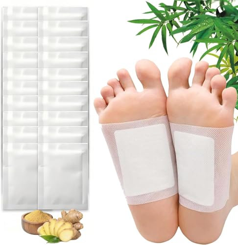 GIUSOBG Cerotti Detox Piedi 40 Pezzi Principi Attivi Naturali Detox Piedi Cerotti Detox Piedi Cerotti Detox Piedi Deep Cleansing Principi Attivi Naturali Pads Alleviare lo Stress, Migliorare il Sonno