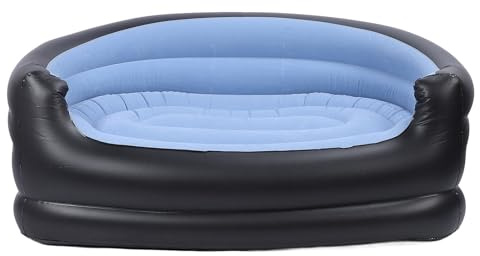 Asixxsix Canapé Gonflable d'extérieur, canapé Gonflable Portable, Chaise Gonflable Confortable, Matelas Gonflable étanche, canapé Gonflable, Chaise de Camping (Blue)