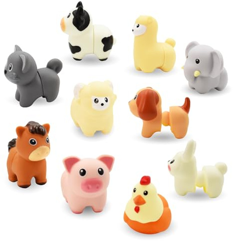 Coriver Juguetes Montessori para Niños Pequeños, Clasificar y Apilar por Colores, Clasificar Combinación Animales por Formas, Juguetes de Habilidades Motoras, Regalos Sensoriales para 3+ Años