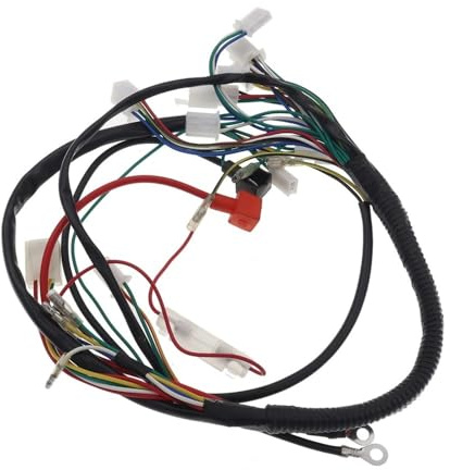 BeJdtvEo Faisceau électrique Complet Compatible avec Les quads 50cc, 70cc, 90cc, 110cc, 125cc, buggys et Karts