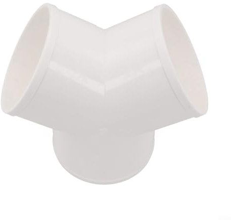 Divisor de PVC sólido en Y para aplicaciones de conductos, flujo de aire eficiente en sistemas de extracción (100 mm)