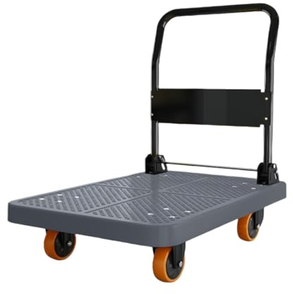 OUYUE Durevole Carrello Portapacchi Carrello A Mano Pieghevole con Ruote for Il Trasporto Facile di Bagagli, Pacchi E Utensili. Carrello con Ruote Portatutto