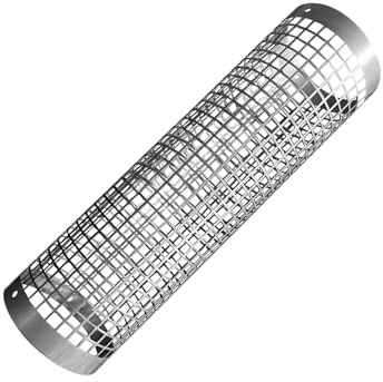 Okiyakusama Grille Pare-étincelles pour Conduit de Poêle en Acier Inoxydable à Dissipation Rapide, Accessoire Anti-brûlure Adapté Au Camping et à L'utilisatio, Épaisseur 0.8 mm