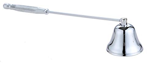 MUXSAM Candle Snuffer with Long Handle, Candlesnuffers Wick Snuffer Candle Accessory, 1-Pack Stainless Steel Wick Flame Snuffer for Putting Out Extinguish Candles Flame Safely(Silver)