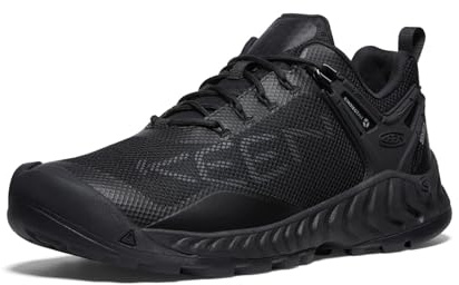 Keen Nxis EVO - Zapatos de Senderismo Impermeables para Hombre, Triple Negro, 40 EU