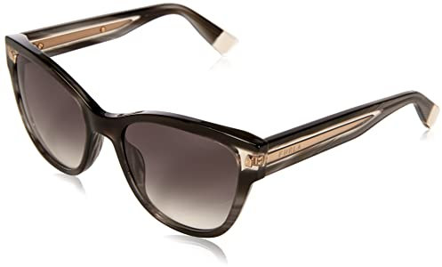 Furla Unisex SFU593V Sunglasses, Grey, 54