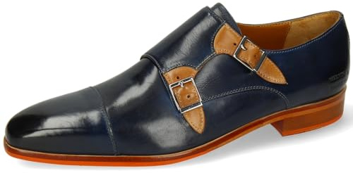 Melvin & Hamilton Lewis 52, Mocassino Monk-Strap Uomo, Blu, 40 EU