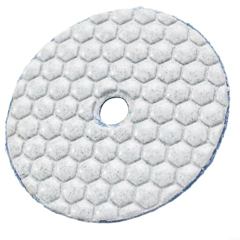 Eawfgtuw Tampon de polissage à sec de 7,6 cm pour granit, marbre, quartzite et carreaux de céramique, tampon de polissage de la pierre pour finition de comptoir et polissage de pierre naturelle (0#)