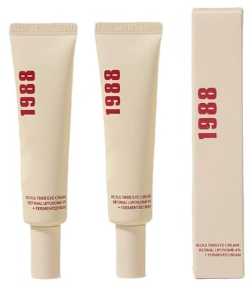 Anti-Aging Augencreme mit 4% Retinal Liposom, Anti-Wrinkle Eye Cream gegen Falten und Augenringe, Glättung bei Tränensäcken und Dunklen Augenringen EyeCream2pc