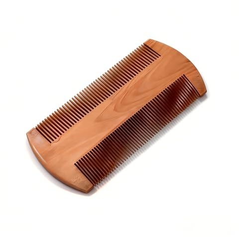 Beard Comb Premium - Fine/Coarse Teeth for Thick/Thin Beards - Handmade, Anti-Static, Pocket-Friendly Grooming Tool for Men