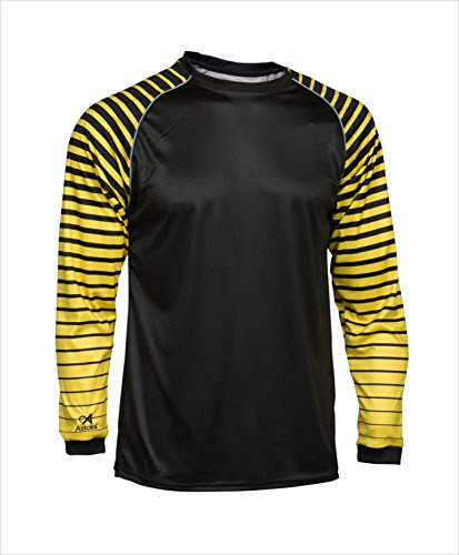 Asioka 157/17n Maillot de Gardien de But à Manches Longues Unisexe pour Enfant XS Vert Fluo/Noir/Jaune
