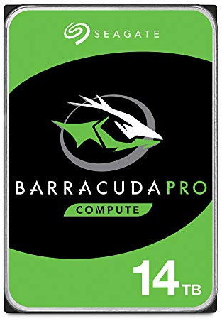 Seagate BarraCuda Pro ST14000DM001 - Disco rigido interno da 14 TB – 3,5 SATA 6 Gb/s, 7200 giri/min, 256 MB di cache per computer desktop, PC, recupero dati