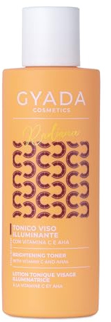 GYADA COSMETICS, Radiance Face Toner, Tonico Viso Illuminante, Antiossidante, Tonifica la Pelle, Stimola Il Ricambio Cellulare, Tratta Imperfezioni e Pori Dilatati, a Base di Vitamina C, 150 ml