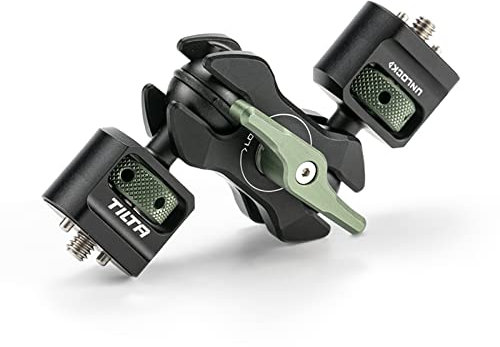 Tilta Mini Brazo articulado Brazo mágico Soporte Ajustable para cámara con Tornillo de 1/4-20 Cabezales de Bola duales para Monitor de cámara Visor electrónico Luz LED Micrófonos y grabadora TA-MAA
