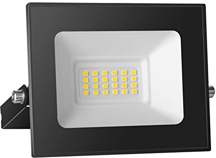 loyal Proyector LED 12V DC, 20W LED Proyector IP65 Resistente al agua, 6000K Blanco frío LED luces de pared al aire libre, 2000LM LED proyector para jardín, patio, terraza, garaje