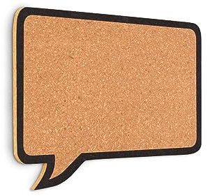 ALLboards Korktafel „Sprechblase“ 44×29 cm Korktafel Korkwand Pinnwand Kork