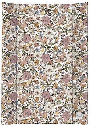 Ceba Baby® Wickelauflage Wickelunterlage - 2 Keil Wickelmulde fürs Babybett 70x50 cm - Wickeltischauflage mit OEKO-TEX® Standard 100 - Made in EU - Wasserdicht und Abwaschbar - Garten