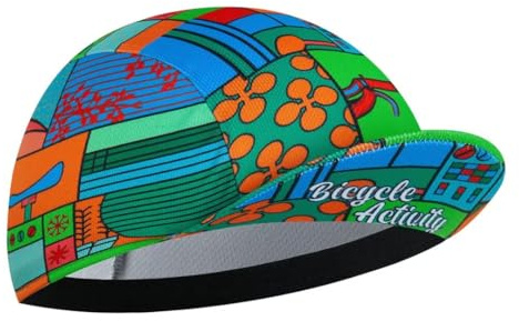 Corsehild Cartoon cykelmössa under hjälm cykelsportmössor för unisex cykelmössa, Kartong 14, one size